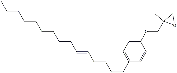 4-(5-Pentadecenyl)phenyl 2-methylglycidyl ether Structure