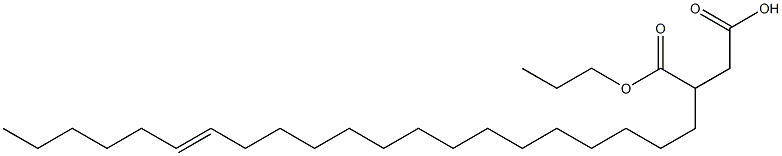 3-(15-ヘニコセニル)こはく酸1-水素4-プロピル 化学構造式