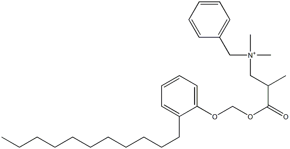 N,N-Dimethyl-N-benzyl-N-[2-[[(2-undecylphenyloxy)methyl]oxycarbonyl]propyl]aminium