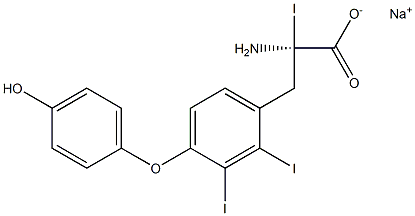 (R)-2-Amino-3-[4-(4-hydroxyphenoxy)-2,3-diiodophenyl]-2-iodopropanoic acid sodium salt