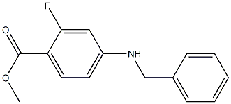 4-Benzylamino-2-fluorobenzoic acid methyl ester Structure