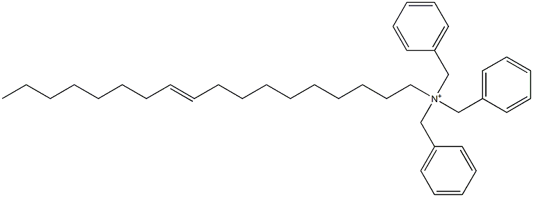 (10-Octadecenyl)tribenzylaminium Struktur