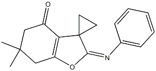  6,6-Dimethyl-2-(phenylimino)-6,7-dihydrospiro[benzofuran-3(2H),1'-cyclopropan]-4(5H)-one