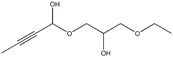 1-(3-Ethoxy-2-hydroxypropoxy)-2-butyn-1-ol Structure
