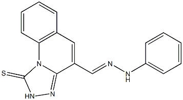  1,2-Dihydro-1-thioxo[1,2,4]triazolo[4,3-a]quinoline-4-carbaldehyde phenyl hydrazone