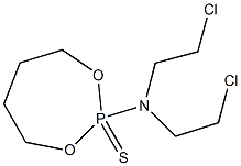 2-[Bis(2-chloroethyl)amino]-1,3,2-dioxaphosphepane 2-sulfide,,结构式