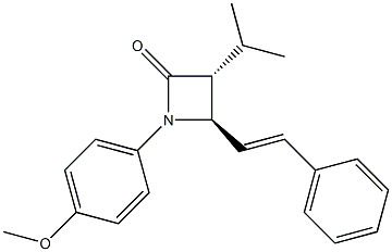 (3R,4R)-3-Isopropyl-1-(4-methoxyphenyl)-4-styrylazetidin-2-one|