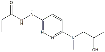 Propionic acid N'-[6-[(2-hydroxypropyl)methylamino]-3-pyridazinyl] hydrazide