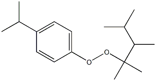 4-Isopropylphenyl 1,1,2,3-tetramethylbutyl peroxide Structure