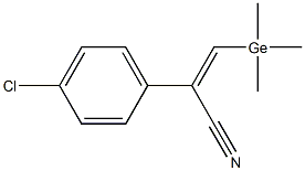 (Z)-2-(4-Chlorophenyl)-3-(trimethylgermyl)propenenitrile