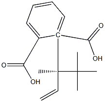 (-)-フタル酸水素1-[(R)-3,4,4-トリメチル-1-ペンテン-3-イル] 化学構造式