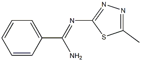 N2-(5-Methyl-1,3,4-thiadiazol-2-yl)benzamidine Structure