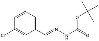 3-クロロベンズアルデヒドtert-ブチルオキシカルボニルヒドラゾン 化学構造式