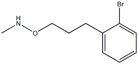 N-Methyl-O-[3-(2-bromophenyl)propyl]hydroxylamine Structure