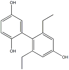 2',6'-Diethyl-1,1'-biphenyl-2,4',5-triol Structure