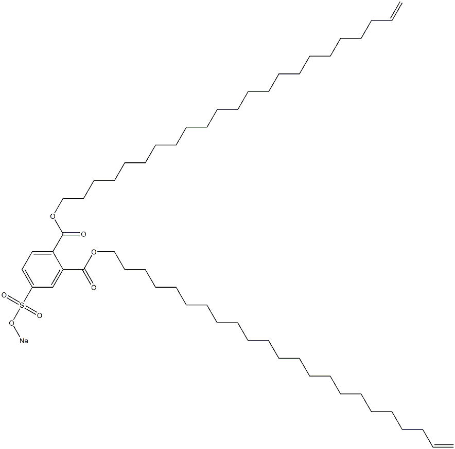 4-(Sodiosulfo)phthalic acid di(22-tricosenyl) ester Structure