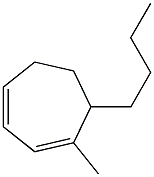 7-Butyl-1-methyl-1,3-cycloheptadiene Structure