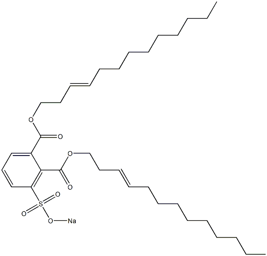 3-(Sodiosulfo)phthalic acid di(3-tridecenyl) ester Structure