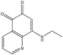 8-[Ethylamino]quinoline-5,6-dione 结构式