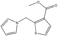 2-[(1H-Pyrrol-1-yl)methyl]thiophene-3-carboxylic acid methyl ester,,结构式