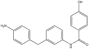 N-[3-(4-Aminobenzyl)phenyl]-4-hydroxybenzamide 结构式