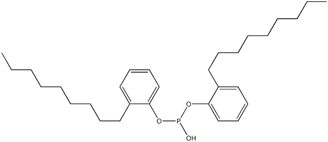 Phosphorous acid hydrogen bis(2-nonylphenyl) ester Structure