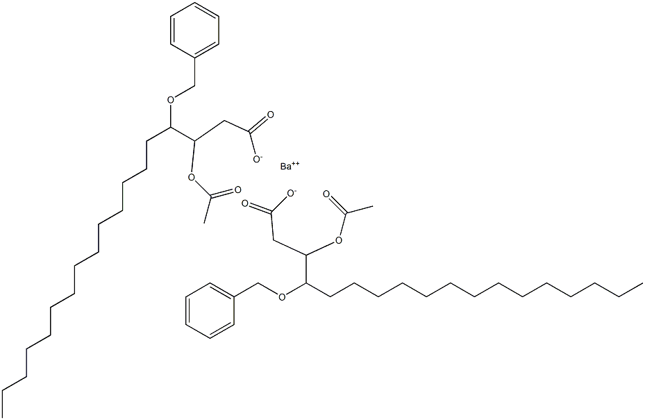 Bis(4-benzyloxy-3-acetyloxystearic acid)barium salt