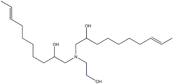 1,1'-[(2-ヒドロキシエチル)イミノ]ビス(8-デセン-2-オール) 化学構造式
