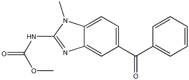 N-[5-Benzoyl-1-methyl-1H-benzimidazol-2-yl]carbamic acid methyl ester Struktur
