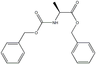 N-(Benzyloxycarbonyl)-L-alanine benzyl ester Struktur