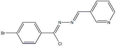 3-Pyridinecarbaldehyde [chloro(4-bromophenyl)methylene]hydrazone|