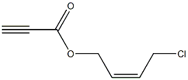 Propiolic acid (Z)-4-chloro-2-butenyl ester Structure