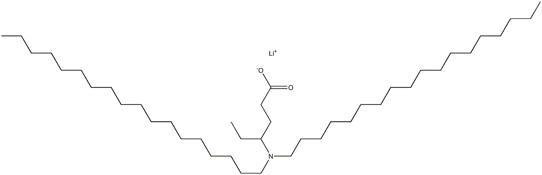 4-(Dioctadecylamino)hexanoic acid lithium salt Struktur