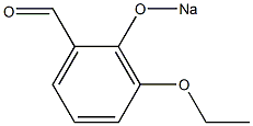 3-Ethoxy-2-(sodiooxy)benzaldehyde,,结构式