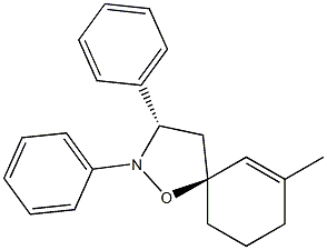 (3S,5S)-2,3-ジフェニル-7-メチル-1-オキサ-2-アザスピロ[4.5]デカ-6-エン 化学構造式
