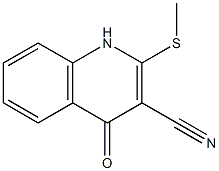 1,4-Dihydro-2-methylthio-4-oxoquinoline-3-carbonitrile Structure