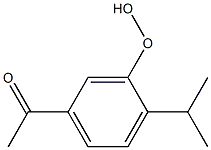5-Acetyl-2-isopropylphenyl hydroperoxide,,结构式