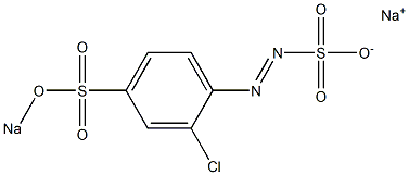 2-Chloro-4-(sodiosulfo)benzenediazosulfonic acid sodium salt