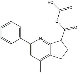 2-Phenyl-6,7-dihydro-5H-cyclopenta[b]pyridine-7,7-bis(carboxylic acid methyl) ester Struktur