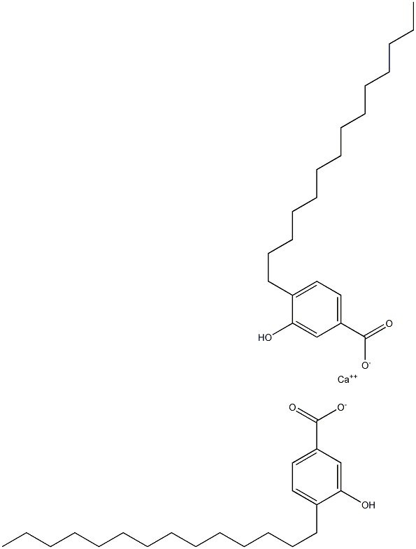 Bis(4-tetradecyl-3-hydroxybenzoic acid)calcium salt,,结构式
