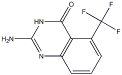 5-(トリフルオロメチル)-2-アミノキナゾリン-4(3H)-オン 化学構造式