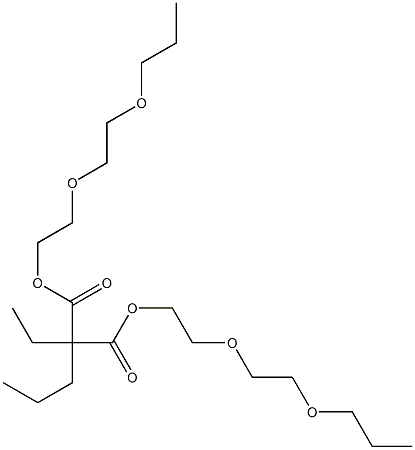 Ethylpropylmalonic acid bis[2-(2-propoxyethoxy)ethyl] ester 结构式