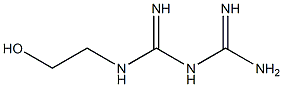 N1-(2-ヒドロキシエチル)ビグアニド 化学構造式