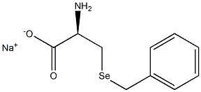 (+)-3-(Benzylseleno)-L-alanine sodium salt,,结构式