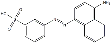 m-(4-Amino-1-naphtylazo)benzenesulfonic acid 结构式
