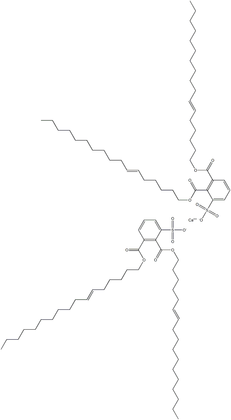 Bis[2,3-di(6-heptadecenyloxycarbonyl)benzenesulfonic acid]calcium salt 结构式
