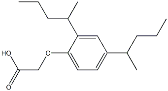 [2,4-Bis(1-methylbutyl)phenoxy]acetic acid Structure