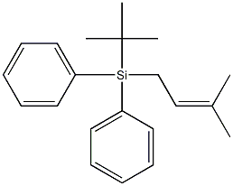 1-[Diphenyl(tert-butyl)silyl]-3-methyl-2-butene Structure