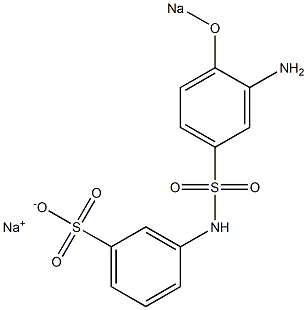  m-(3-Amino-4-sodiooxyphenylsulfonylamino)benzenesulfonic acid sodium salt