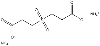 3,3'-Sulfonyldipropionic acid diammonium salt 结构式